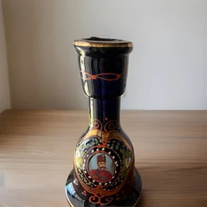 Böhmische Perser Kobaltblau Gold Vergoldet Glas Shisha Sockel/Dekorative Vase 10" - Bild 1 von 13