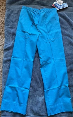 Crest Malibu Blue Scrub Pants Womens Small Elastic waist NWT - Image 1 of 4