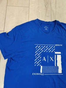 Armani Exchange T-shirt Color Blue Size XXL - Picture 1 of 8