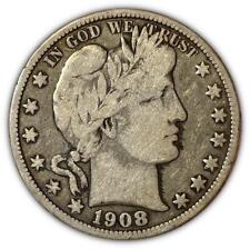 1908-O Barber Half Dollar Choice Very Good VG+/ F Coin #2346