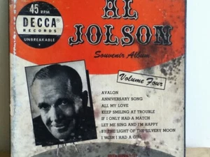 AL JOLSON 7" VINYL SINGLE , BOX SET VOLUME 4 ( 3 RECORDS ONLY ) - Picture 1 of 4