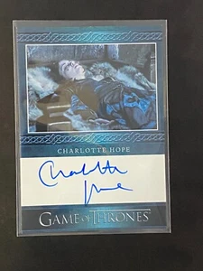 RITTENHOUSE GAME OF THRONES ART & IMAGES 2023 CHARLOTTE HOPE AS MYRANDA AUTO - Picture 1 of 2