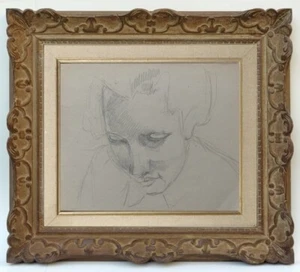 HOFFET & SCHLUMBERGER (1901-1976) RARE AUTOPORTRAIT DE L'ARTISTE VERS 1920 (18) - Picture 1 of 2