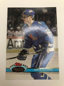 1991-92 Topps Stadium Club Hockey #300 Mats Sundin