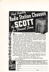 Scott Radio Laboratories Print Ad Vintage Advertisement Radio Advertising 1936 - Picture 1 of 2