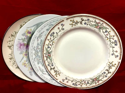 Platos de cena vintage florales de China desajustados (juego de 4) Foto 1 de 2