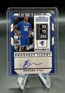 2020-21 Panini Contenders Draft Picks Sticker Game Ticket  Romaro Gill Auto