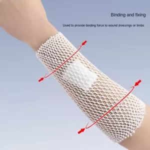 1 rotolo benda tubolare rete elastica fissa traspirante per medicazione ferite - Foto 1 di 16