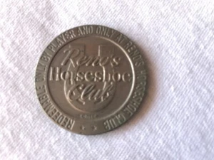 Vintage Horseshoe Club $1 One Dollar Slot Token Reno Nevada - Picture 1 of 4