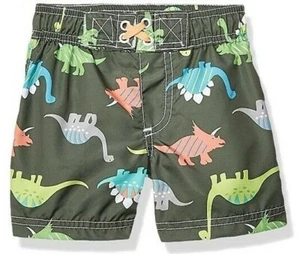 WIPPETTE BABY BOYS QUICK DRY DINOSAUR SWIM SHORTS SPF 50 SIZE 12 + 18 MONTHS NWT - Picture 1 of 2