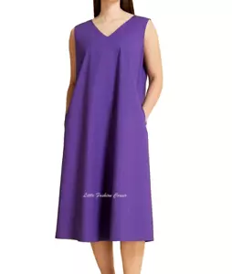 🌟MARINA RINALDI COTTON Dress PLUS size MR 27_ Usa W18_ It56_ De48_ Uk22_Fr52 - Picture 1 of 20