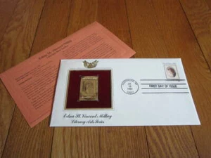 Literary Arts Series Gold Replica US Stamps 1981 Edna St. Vincent Millay History - Picture 1 of 6