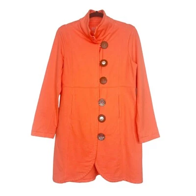 Abrigo de Coche Buda Katelyn Neón Chaqueta Coral Naranja Talla S Lagenlook Arte para Usar Foto 1 de 4