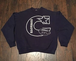Vintage Dallas Cowboys NFL Football Hanes Crewneck Sweatshirt Size XLarge - Picture 1 of 4