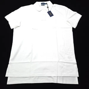 NEW! POLO RALPH LAUREN MENS -THE BIG SHIRT -SMALL- WHITE MESH PIQUE -BLANK -GOLF - Picture 1 of 14