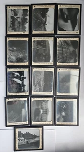 Keystone View Co. Black & White Glass Slides , Set of 13 , Vintage - Picture 1 of 15