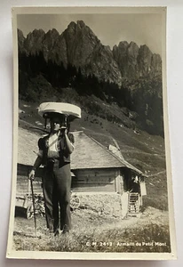 Vintage RPPC Postcard ~ Armailli du Petit Mont ~ France, French real photo - Picture 1 of 2