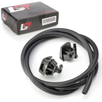 2x wash water spray nozzle windscreen washer nozzle hose for Fiat Panda 169 Punto 188 - Image 1 of 4