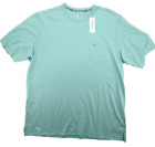 $ 59 Tommy Bahama T-Shirt Herren groß Bali Strand Crew SS aqua bestickt Logo