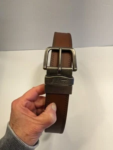 Dickies Leather Reversible Jean Belt Brown Black Size 38 - Picture 1 of 8