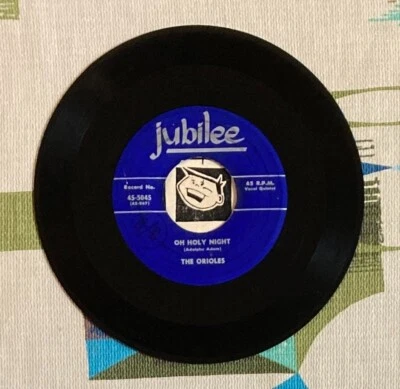 The Orioles 45 Oh Holy Night / The Lord's Prayer R&B Doo Wop VG Foto 1 de 2