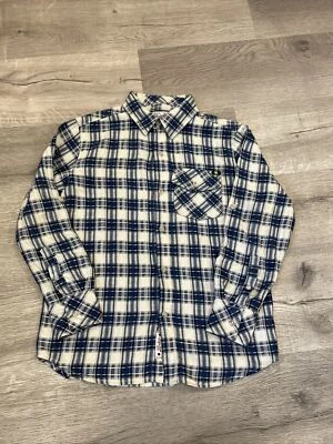 Lucky Brand Boys Size Small Long Sleeve Shirt Button Down Blue Plaid - Image 1 of 4