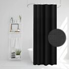 Washable Small Stall Shower Curtain, 70" x 40" Narrow Waffle Weave Cloth Fabric