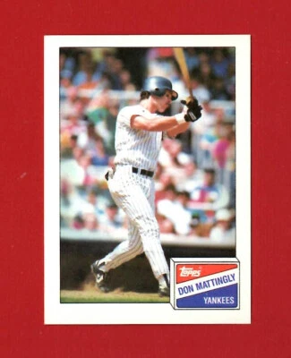1988 N.Y. Yankees Bazooka Bubble Gum Don Mattingly ⚾️  #11 of 22 ⚾️ CLEAN CARD - Image 1 of 2