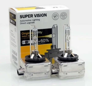 D1S XENON 6000K HID BULB Genuine SUPER VISION compatible with 66043 66144 85410 - Picture 1 of 4
