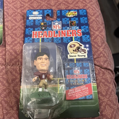 HOF Steve Young Collectible Figure 1996 NFL Headliners SF San Francisco 49ers Cover