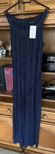 Gina Langes Blaues Kleid Knitteroptik Ärmellose Gr.44/46 Neu - Bild 1 von 7