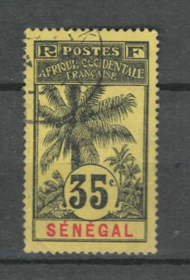 SENEGAL FRENCH COLONIES CLASSIC COMMEMORATIVE  USED 35C STAMP LOT (SEN 613) - Image 1 of 1