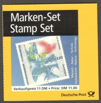 (AOP) Germany 2000 11DM booklet MNH. Michel 40 - Image 1 of 3