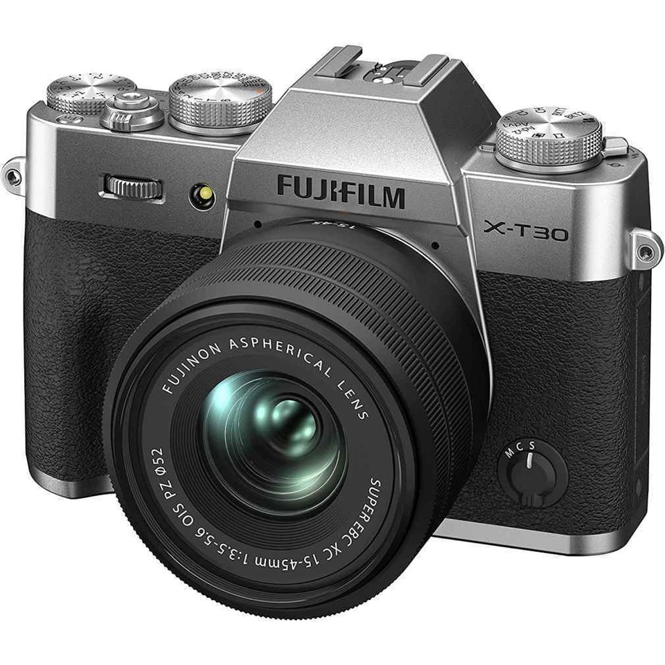 FUJIFILM X-T30II Mirrorless Camera Silver XC Zoom Lens Kit X-T30 II LK-1545-S - Image 1 of 1