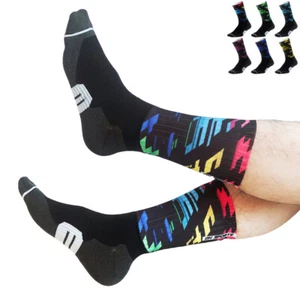 Pro Cycling Socks Men Women Riding Bicycle Sports Ankle Socks XC MTB Multicolor - Picture 1 of 5