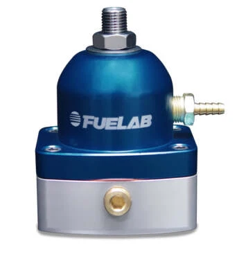 Fuelab 515 EFI Adjustable FPR 25-90 PSI (2) -6AN In (1) -6AN Return - Blue - Image 1 of 4