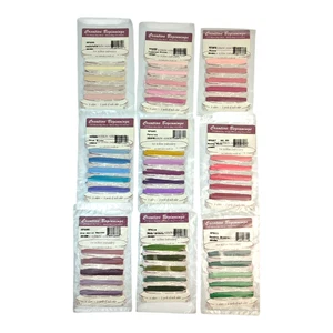 Lot of 9 Silk Ribbon Assortments Embroidery | Creative Beginnings 45 Colors NOS - Picture 1 of 10