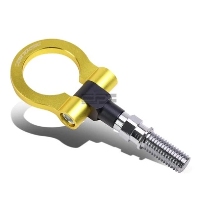 Fit 09-13 Honda Fit 7" M18 X 2.5 T-6061 Aluminum Gold Front/Rear Tow Hook Ring - Image 1 of 4