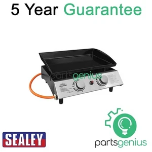 Plancha de gas portátil Sealey Dellonda de 2 quemadores DG21 - Imagen 1 de 12