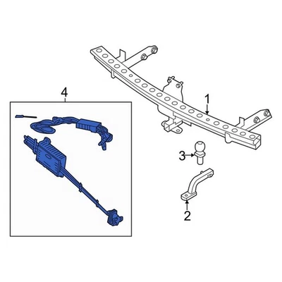 For Lincoln MKX 2011-2015 Lincoln FT1Z15A416A Rear Trailer Tow Harness Foto 1 de 2