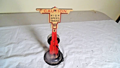Marx 418 Railroad Metal Railroad Crossing Signal Bell Ringer -(sold as parts onl - Image 1 of 4