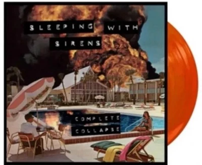 * Новый запечатанный спать с сиренами - полный коллапс - желтый и оранжевый LP - Изображение 1 из 3