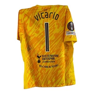 Guglielmo Vicario signed Shirt PHOTO PROOF SPURS Trikot TOTTENHAM EUROPA COA - Bild 1 von 6