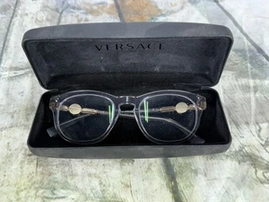 NUEVO VERSACE MOD. 3310 593 ORO TRANSPARENTE REDONDO MONTURA AUTÉNTICA GAFAS 52-20-C - Imagen 1 de 15