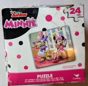 New Disney Junior Minnie 24 Piece Jigsaw Puzzles 9.1x10.3 NEW - Picture 1 of 5