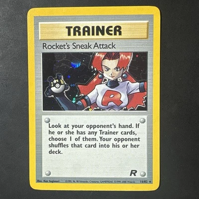 Pokémon Vintage Team Rocket’s Sneak Attack Holo 16/82 WotC - Image 1 of 4
