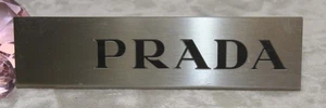 Prada Metal Display Stand Sign - Picture 1 of 8