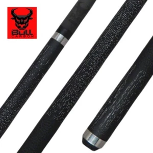 BULL CARBON LD2 CARBON CUE UNILOC 11.75- 12.25MM SHAFT KAMUI BLACK NEW SHIP FREE - Picture 1 of 15