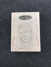 2006 TOPPS LORD OF THE RINGS EVOLUTION LEGOLAS ARTIST SKETCH AUTO #ed 1/1