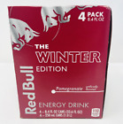SEALED 4 Pack Red Bull Winter Edition Pomegranate Energy Drink 8.4oz Collectible